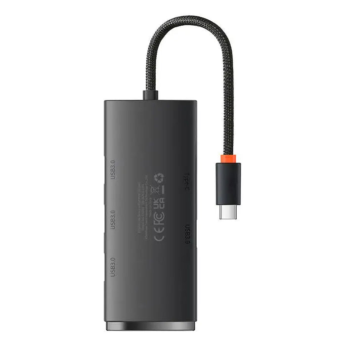 Хъб Baseus OS - Lite 4х USB - C 25cm черен