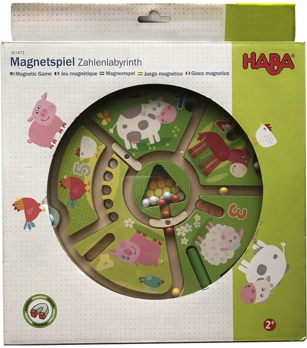 Детска магнитна игра Haba - Числа с животни