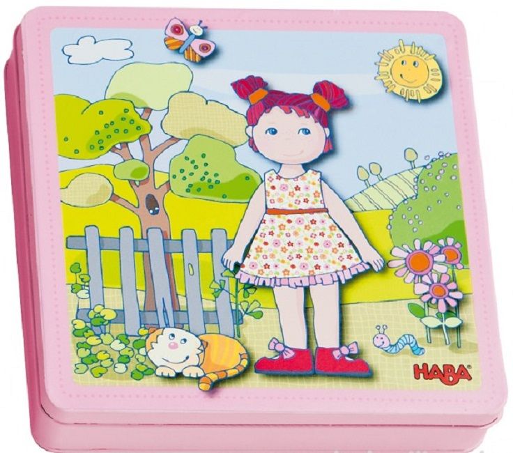 Детска магнитна игра Haba - Облечи Лили