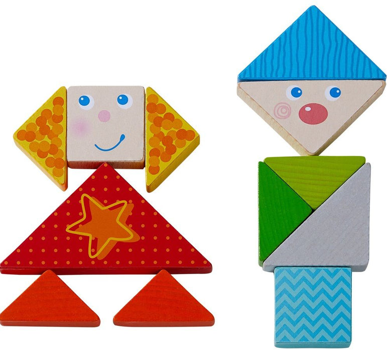 Дървена игра Haba - Лица, 21 части