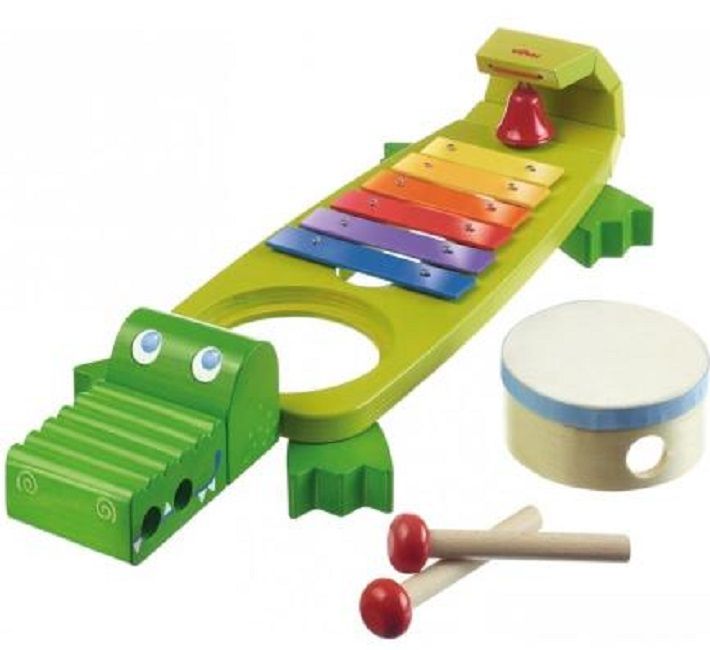 Дървена музикална играчка Haba - Крокодил
