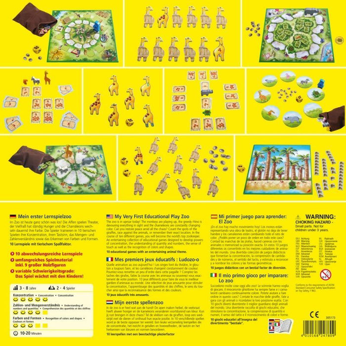Детска игра Haba - 10 игри, Зоопрак