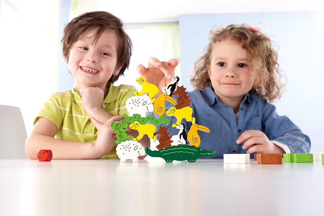 Детска игра Haba - Животинче върху животинче