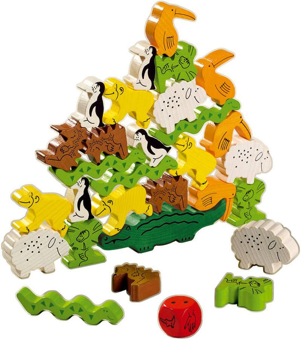 Детска игра Haba - Животинче върху животинче