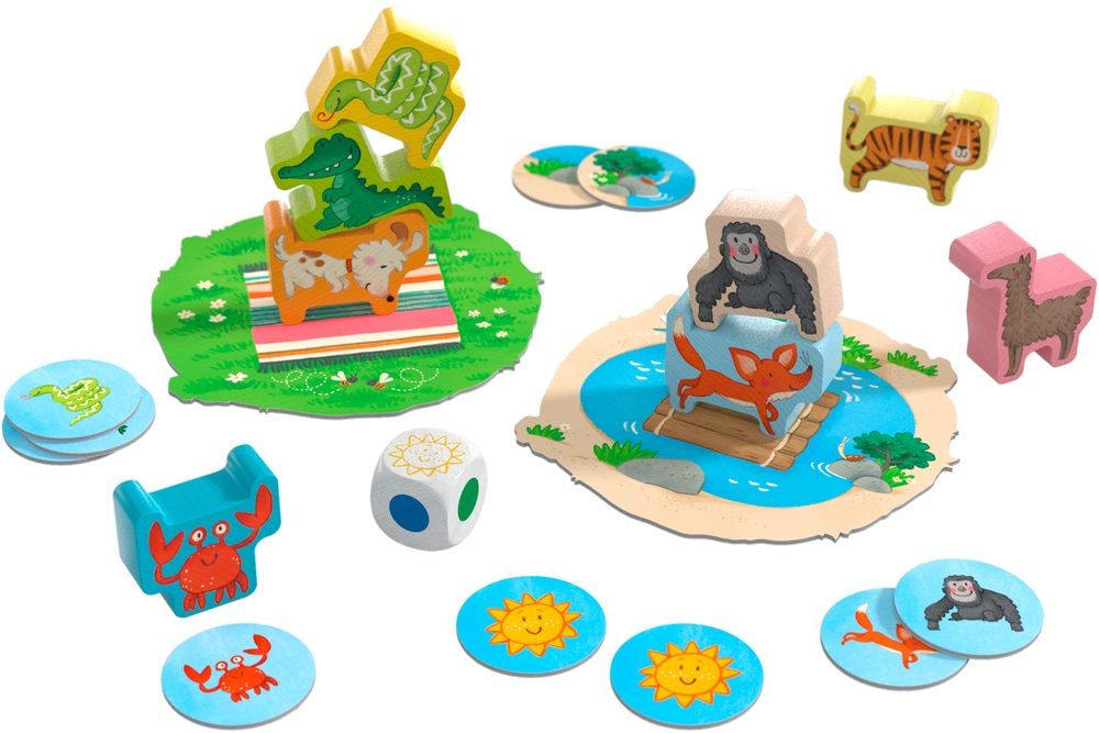 Детска игра Haba - Животно върху животно
