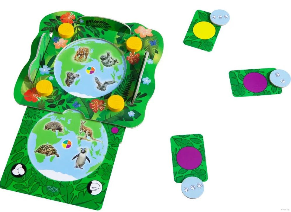 Детска настолна игра Haba - Животните по света