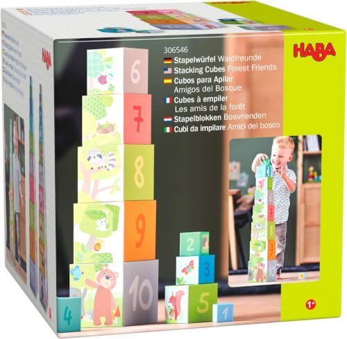 Картонени кубчета Haba - Горски приятели