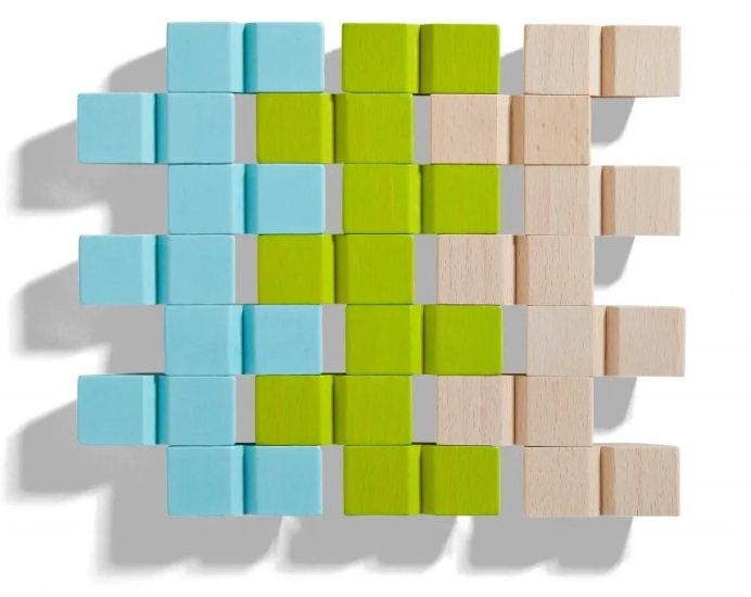 Логическа игра Haba - Танграм, с шаблони, 21 части