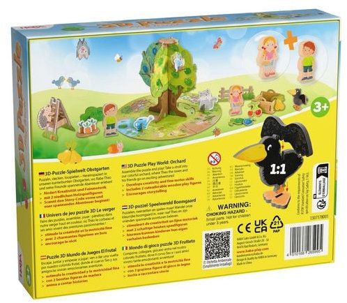 3D пъзел Haba - Овощна градина, 42 части