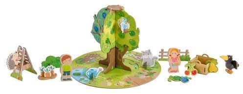 3D пъзел Haba - Овощна градина, 42 части