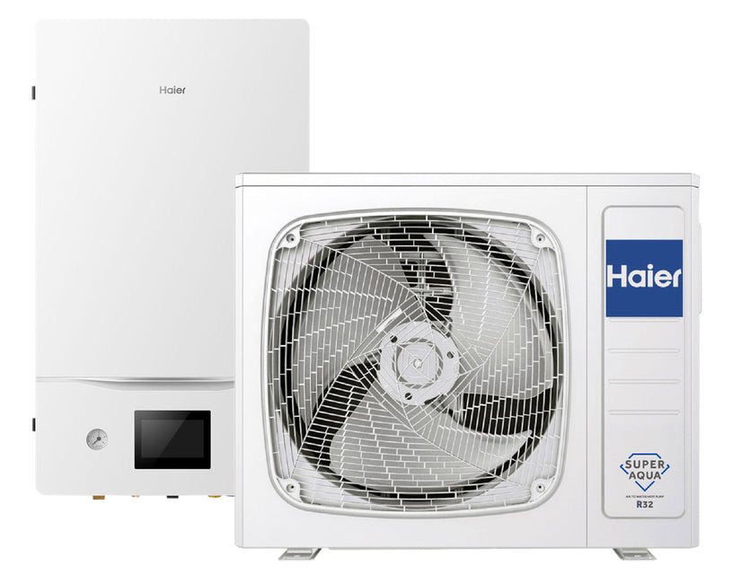 ТЕРМОПОМПА-СПЛИТ СИСТЕМА ВЪЗДУХ-ВОДА СРЕДНОТЕМПЕРАТУРНИ HAIER HU062WAMNA/AW062SSCHA