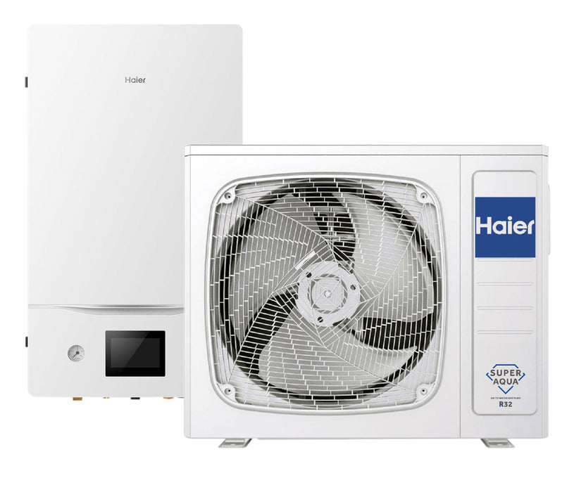 ТЕРМОПОМПА-СПЛИТ СИСТЕМА ВЪЗДУХ-ВОДА СРЕДНОТЕМПЕРАТУРНИ HAIER HU102WAMNA/AW082SNCHA
