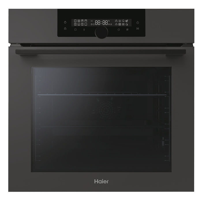 Фурнa за вграждане HAIER HOQ-F6QAN3DG/EE 72 L, А++, КАТАЛИТИЧНИ ПАНЕЛИ, ТЕЛЕСКОПИЧНА СИСТЕМА, ПЛАВНО ЗАТВАРЯНЕ