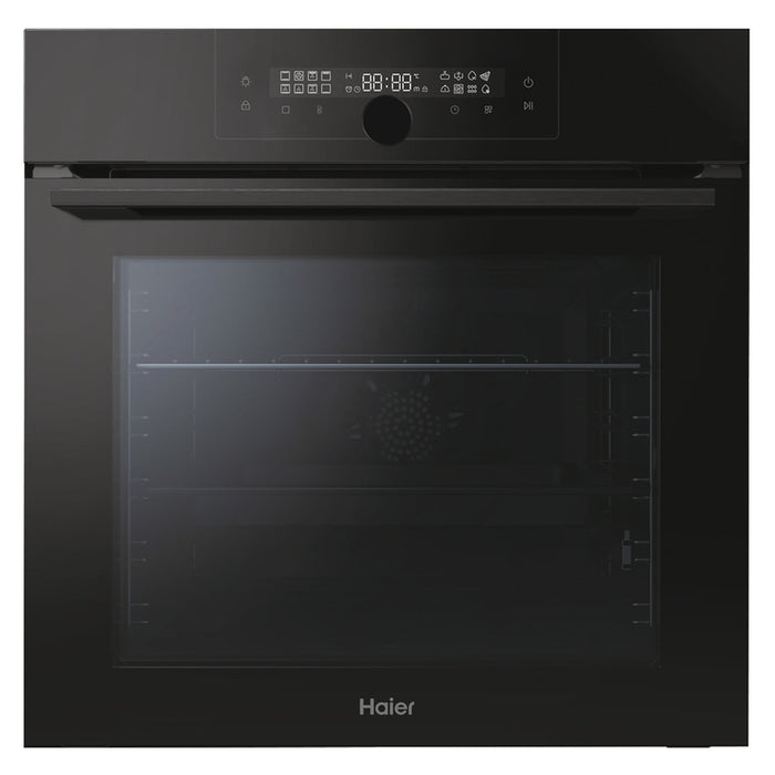 Фурнa за вграждане HAIER HOQ-F6QAN3GB/EE 72 L, А++, КАТАЛИТИЧНИ ПАНЕЛИ, ТЕЛЕСКОПИЧНА СИСТЕМА, ПЛАВНО ЗАТВАРЯНЕ