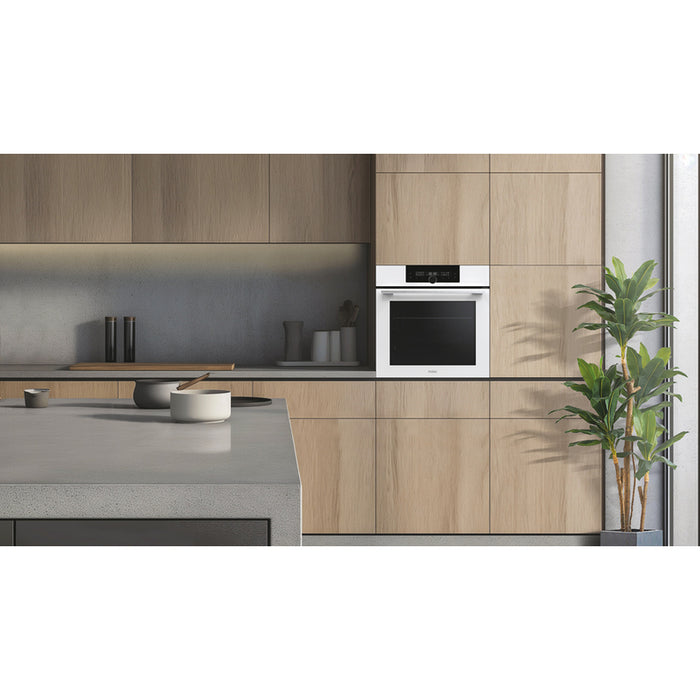 Фурнa за вграждане HAIER HOQ-F6QAN3WB/EE 72 L, А++, КАТАЛИТИЧНИ ПАНЕЛИ, ТЕЛЕСКОПИЧНА СИСТЕМА, ПЛАВНО ЗАТВАРЯНЕ