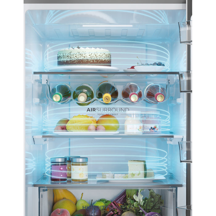 Хладилник с долен фризер HAIER HTW 5618 ENMG 185.50 см
