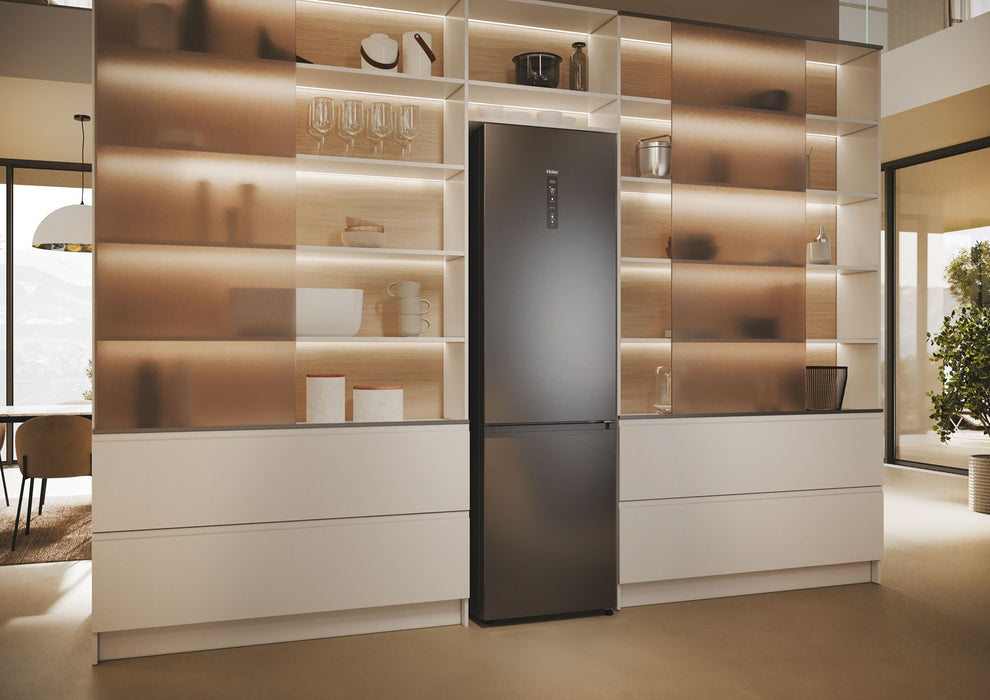 Haier Хладилник HDPW5620DNPD (406L; черен)