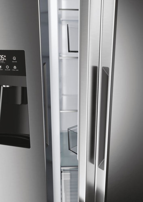 Haier SBS 90 Serie 5 HSR5918DIMP Свободностоящ двустранен хладилник-фризер комбинация 511 l D Platinum, неръждаема стомана