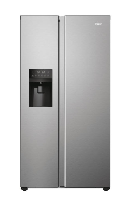 Haier SBS 90 Serie 5 HSR5918DIMP Свободностоящ двустранен хладилник-фризер комбинация 511 l D Platinum, неръждаема стомана