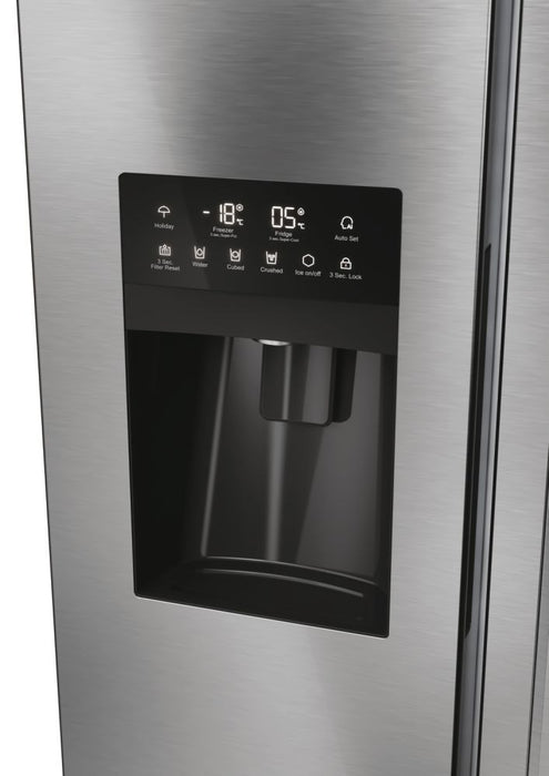 Haier SBS 90 Serie 5 HSR5918DIMP Свободностоящ двустранен хладилник-фризер комбинация 511 l D Platinum, неръждаема стомана