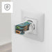 HAMA Бързо мини зарядно 45 W 1x USB-C - 1x USB-A PD бяло