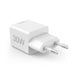 HAMA Бързо мини Gan зарядно 30 W 1x USB-C 1x USB-A PD бял