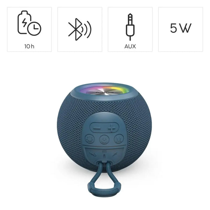 HAMA Блутут колонка ’Ball Shape Speaker’ 5 светлинни режима
