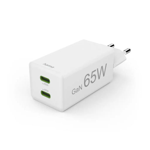 HAMA Бързо зарядно 220V 65W GaN 2x USB-C PD 201994