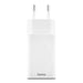 HAMA Бързо мини зарядно 45 W 1x USB-C - 1x USB-A PD бяло