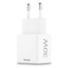 HAMA Бързо мини Gan зарядно 30 W 1x USB-C 1x USB-A PD бял