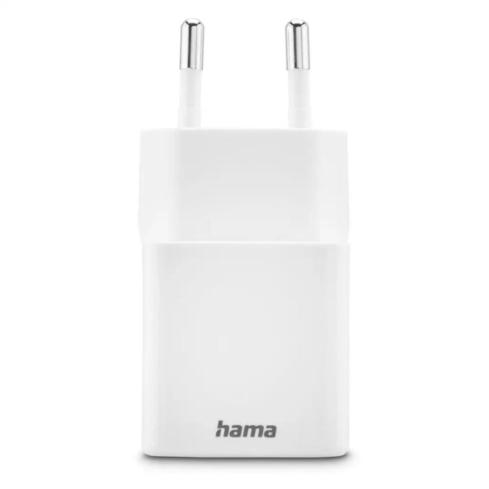 HAMA Бързо мини Gan зарядно 30 W 1x USB-C 1x USB-A PD бял