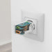 HAMA Бързо мини зарядно 45 W 1x USB-C - 1x USB-A PD бяло