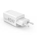 HAMA Бързо мини зарядно 45 W 1x USB-C - 1x USB-A PD бяло
