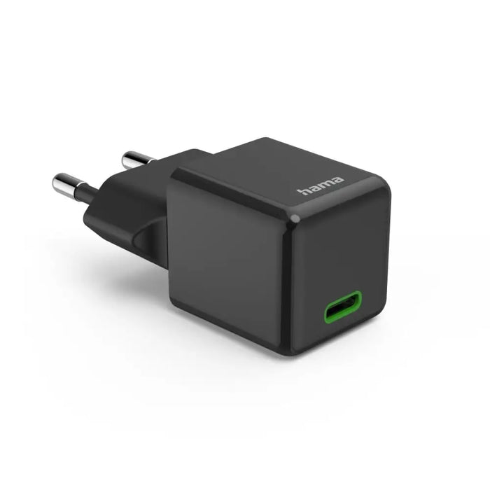HAMA Бързо мини зарядно 220V USB-C PD/Qualcomm 25 W черен