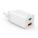 HAMA Бързо мини зарядно 45 W 1x USB-C - 1x USB-A PD бяло