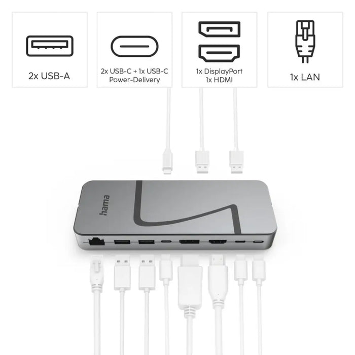 HAMA Докинг станция ’Connect2Office Speed’ USB4 USB-C PD 40