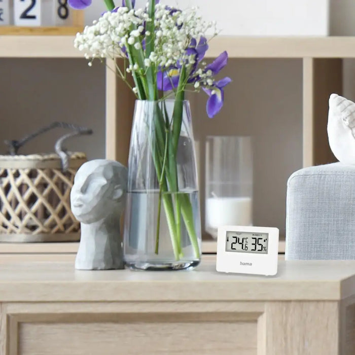 HAMA ’Ebro’ Цифров термометър/хигрометър бял