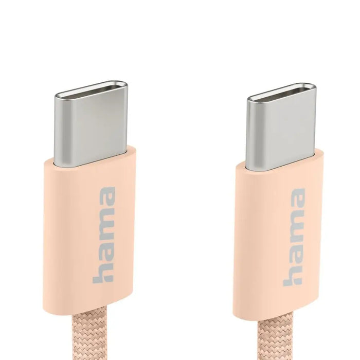 HAMA Кабел за зареждане ’Fabric’ USB-C - USB-C 1 m Nylon