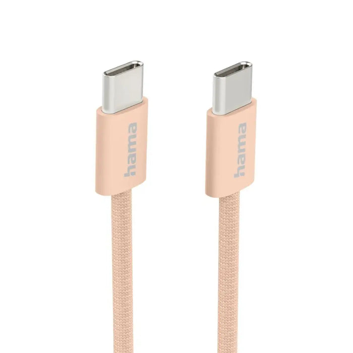 HAMA Кабел за зареждане ’Fabric’ USB-C - USB-C 1 m Nylon