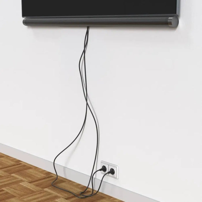 HAMA Магнитен кабелен канал 90 см за стенен монтаж черен