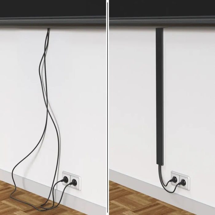 HAMA Магнитен кабелен канал 90 см за стенен монтаж черен