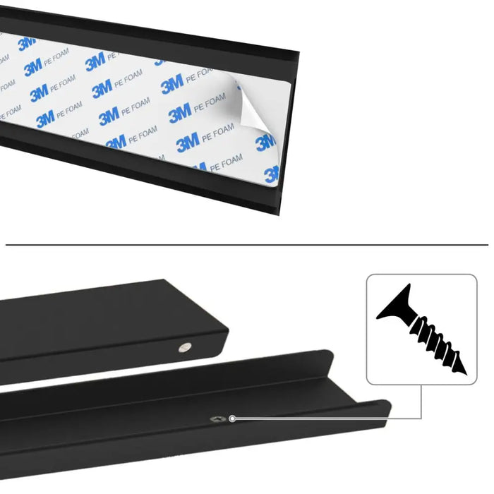 HAMA Магнитен кабелен канал 90 см за стенен монтаж черен