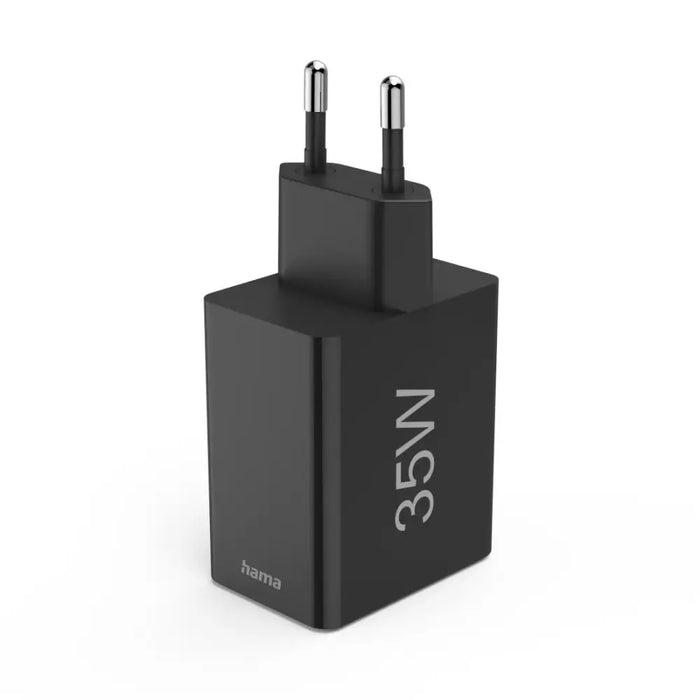 HAMA Мини Зарядно 220V 35 W 1x USB-C PD 3x USB-A Черно