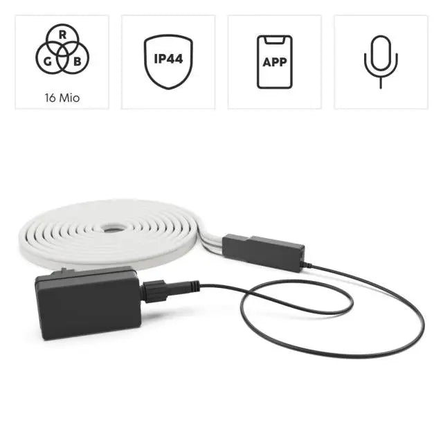 HAMA Неонова LED лента RGB WLAN външна IP44 Music Mode 5 m