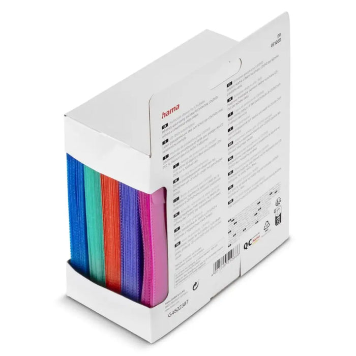 HAMA Предпазни пликове за CD/DVD 100 бр цветни