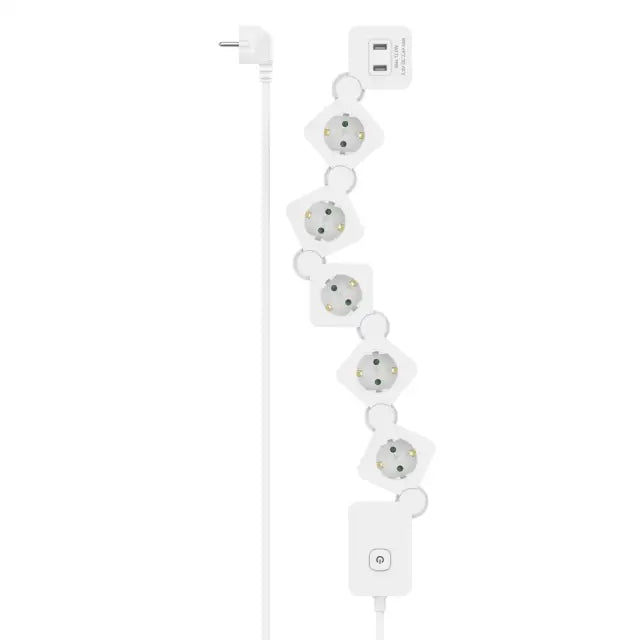 HAMA Разклонител 5 гнезда USB-A 12 W