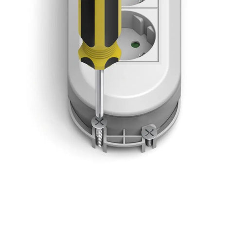 HAMA Разклонител 6 гнезда на 90° бутон за вкл./изкл. стенен