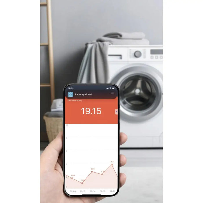 HAMA Смарт мини WiFi контакт 3680W 16A с прил. за измерване