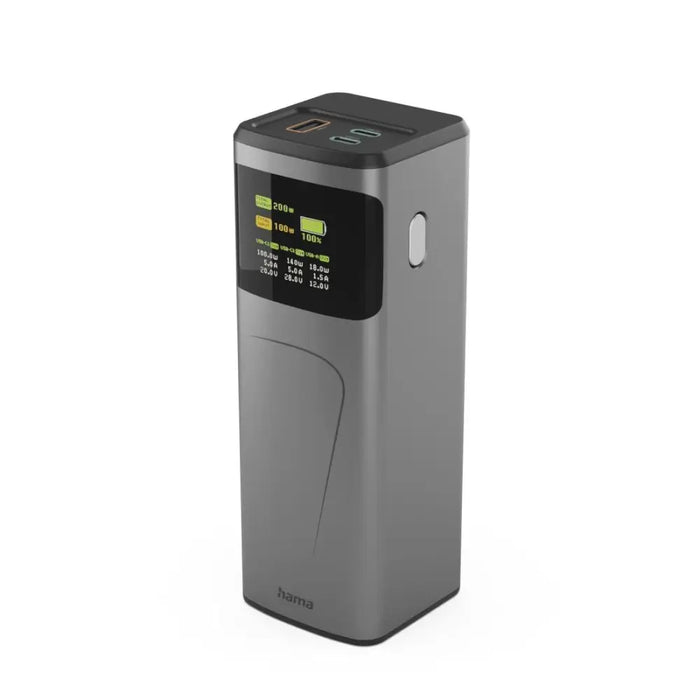 HAMA Външна батерия „High Power“ 200 W 24000 mAh 2x USB-C