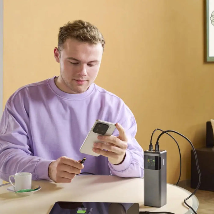 HAMA Външна батерия „High Power“ 200 W 24000 mAh 2x USB-C